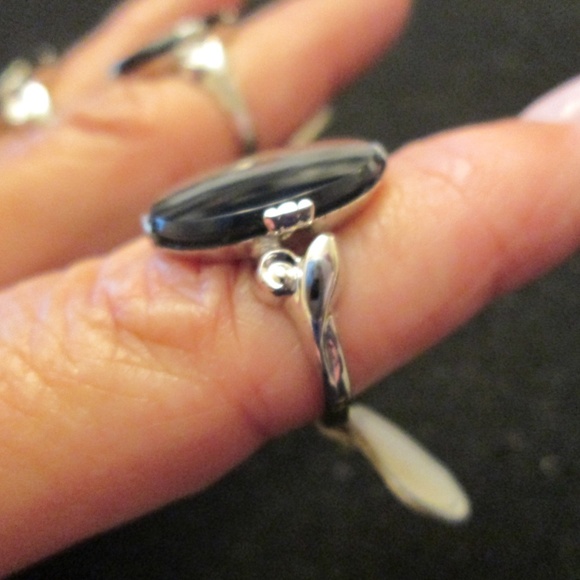 sterling and onyx ring Jewelry 925 Sterling Silver Genuine Black Onyx Ringblack Onyx Ring925